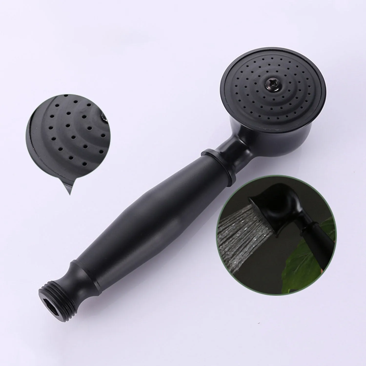 Black & Bronze Floor Standing Bathtub Tap