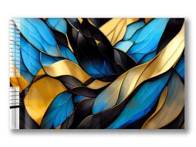 Blue & Golden Abstract