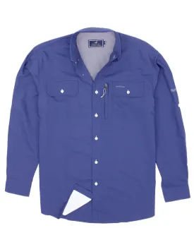 Boys Offshore Fishing Shirt River Blue