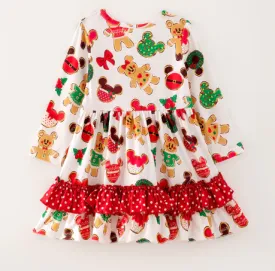 CHRISTMAS MAGICAL GINGERBREAD OOKIES DRESS