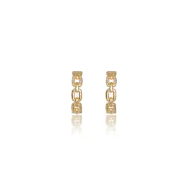 Diamonds by Georgini - Twelve Natural Diamond Link Earrings Gold