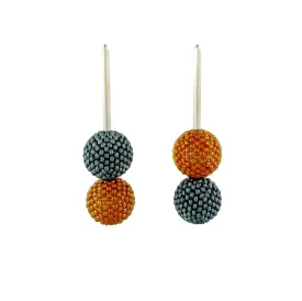 Double Bubble Beaded Earrings - Regina Krawets