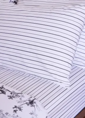 Foxford Black Stripe Pillowcase Set