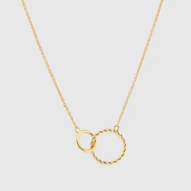 Kelso Alhambra Gold Vermeil Twisted Rings Necklace