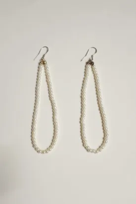 LONG FINE VINTAGE PEARL EARRINGS