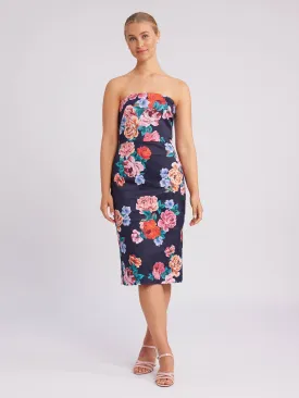 Midnight Rose Fitted Dress