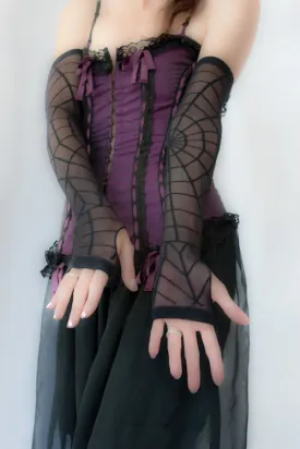 Sheer Spiderweb Arm Warmer